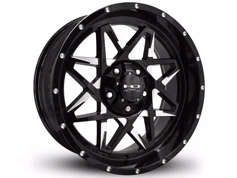 HD Off-Road Wheels Caliber Gloss Black 8-Lug Wheel; 20x10; -25mm Offset (03-09 RAM 3500 SRW)