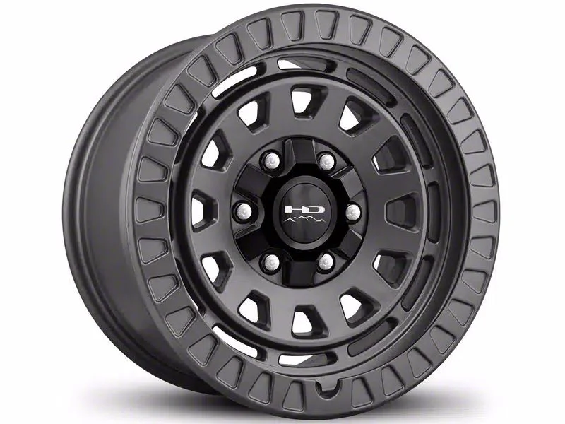 HD Off-Road Wheels Venture Satin Dark Gray 6-Lug Wheel; 17x9; 0mm Offset (07-14 Tahoe)