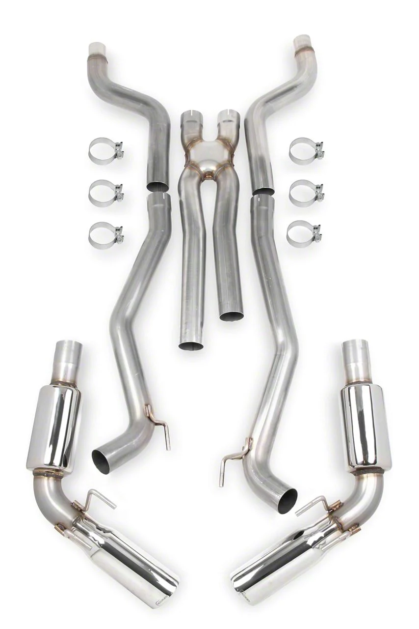 Hooker BlackHeart Cat-Back Exhaust System with Polished Tips (10-15 V6 Camaro)