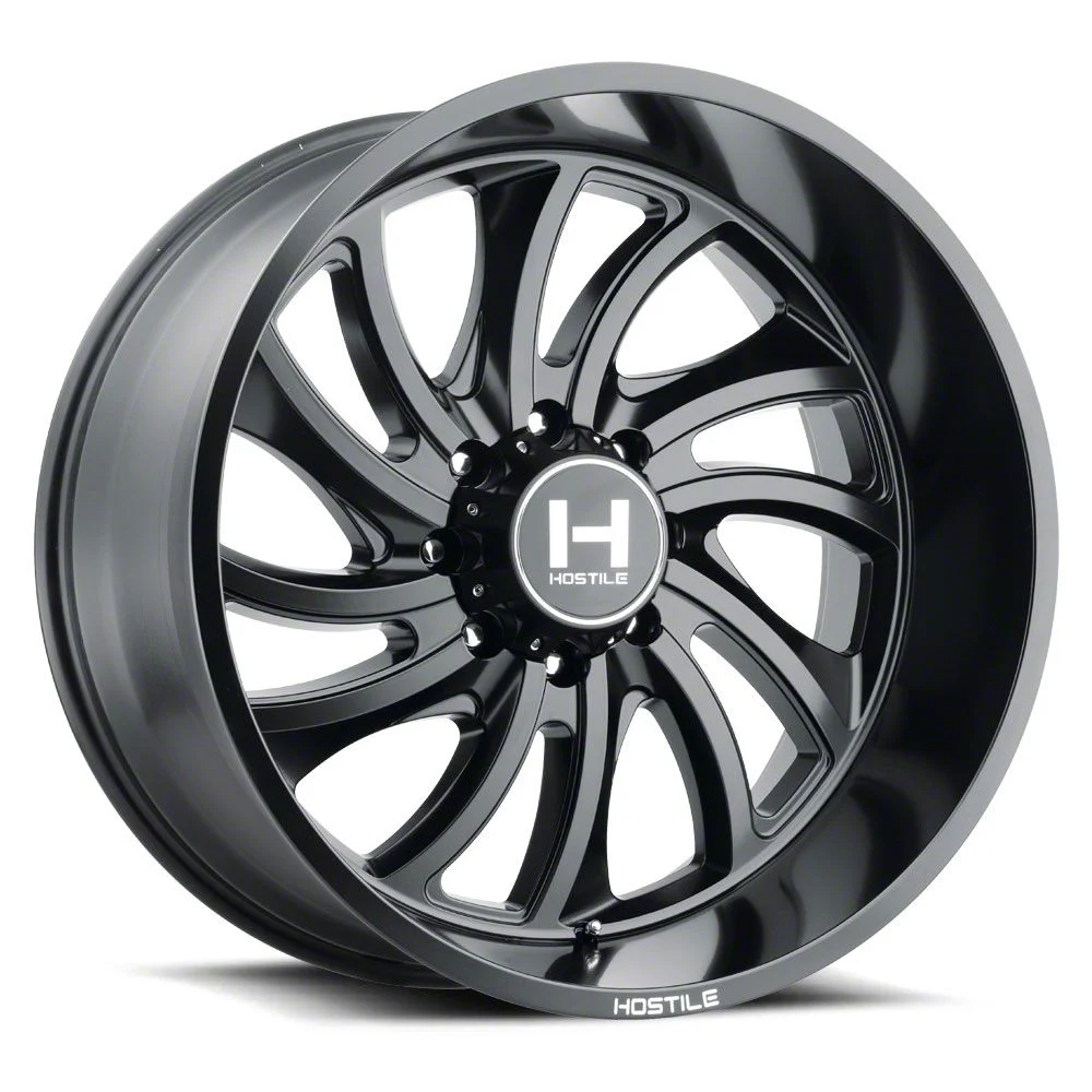 Hostile Demon Asphalt 8-Lug Wheel; 20x12; -44mm Offset (03-09 RAM 3500 SRW)