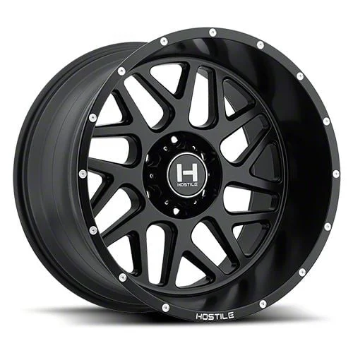 Hostile Sprocket Asphalt 6-Lug Wheel; 20x9; 10mm Offset (07-14 Tahoe)