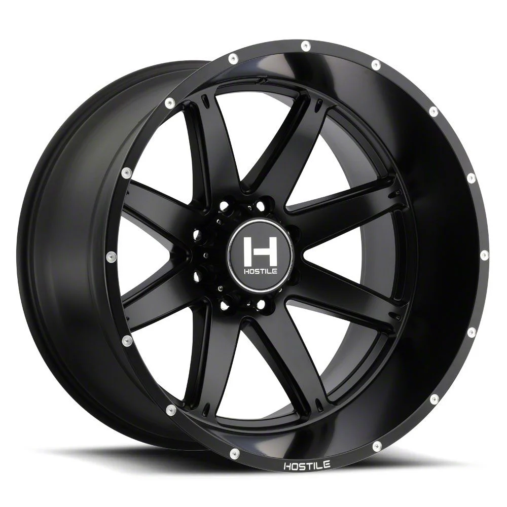 Hostile Alpha Asphalt 8-Lug Wheel; 20x9; 0mm Offset (10-18 RAM 2500)