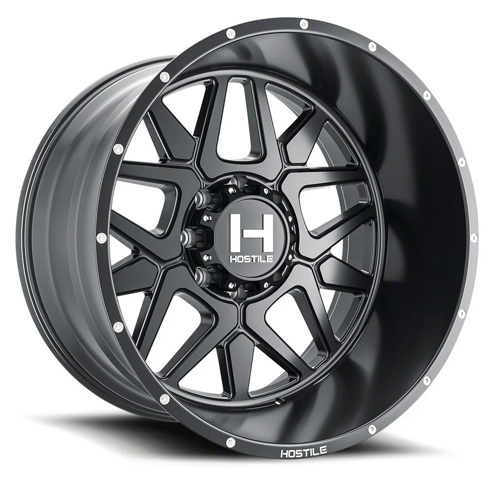 Hostile Diablo Asphalt 8-Lug Wheel; 20x9; 0mm Offset (10-18 RAM 2500)