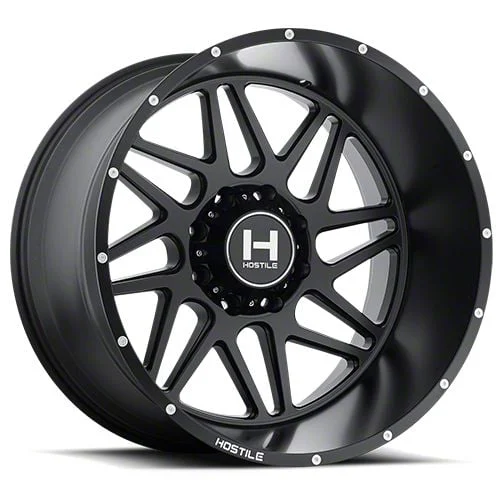 Hostile Sprocket Asphalt 8-Lug Wheel; 20x9; 0mm Offset (10-18 RAM 2500)