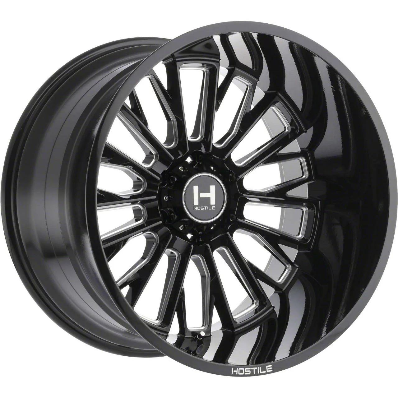 Hostile Fury Blade Cut 8-Lug Wheel; 20x9; 12mm Offset (15-19 Sierra 3500 HD SRW)