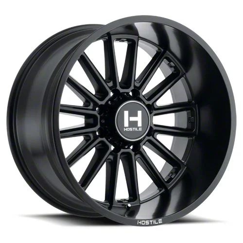 Hostile Predator Asphalt 8-Lug Wheel; 20x10; -19mm Offset (15-19 Sierra 3500 HD SRW)