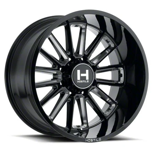 Hostile Predator Blade Cut 8-Lug Wheel; 20x10; -19mm Offset (15-19 Sierra 3500 HD SRW)