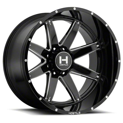 Hostile Alpha Blade Cut 8-Lug Wheel; 20x9; 0mm Offset (06-08 RAM 1500 Mega Cab)