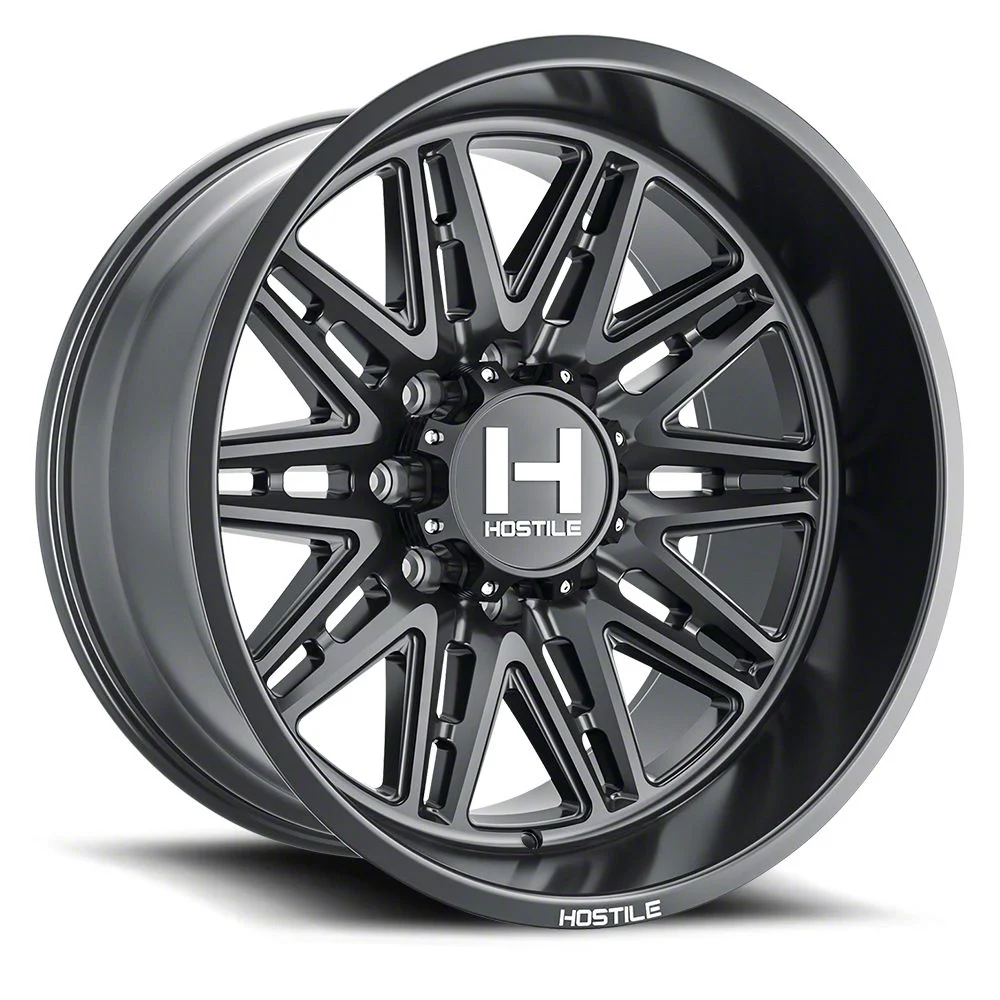 Hostile Maniac Asphalt 8-Lug Wheel; 20x9; 0mm Offset (06-08 RAM 1500 Mega Cab)