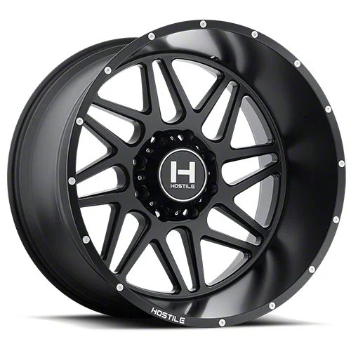 Hostile Sprocket Asphalt 8-Lug Wheel; 20x9; 0mm Offset (06-08 RAM 1500 Mega Cab)