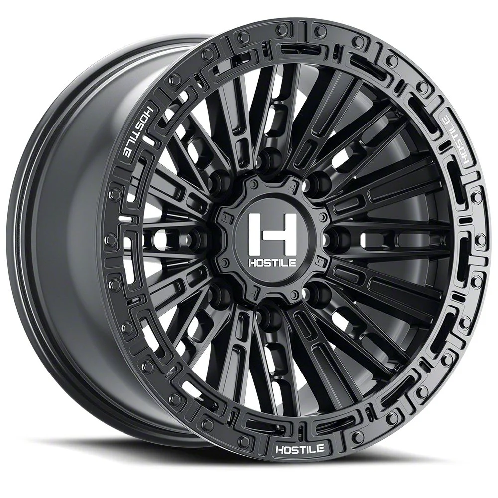 Hostile Mojave Asphalt 8-Lug Wheel; 20x9; 1mm Offset (07-10 Sierra 3500 HD SRW)