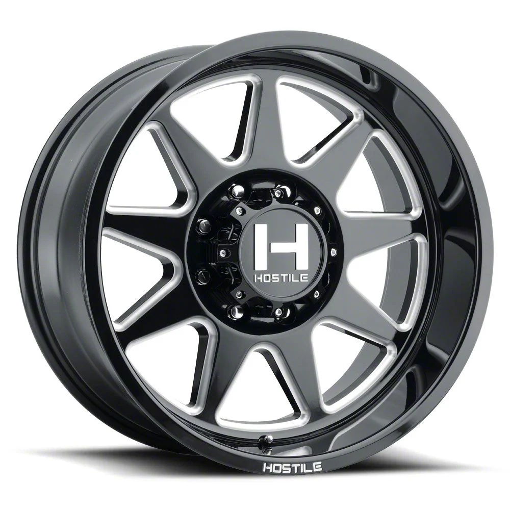Hostile Omega Blade Cut 8-Lug Wheel; 20x12; -44mm Offset (07-10 Sierra 3500 HD SRW)