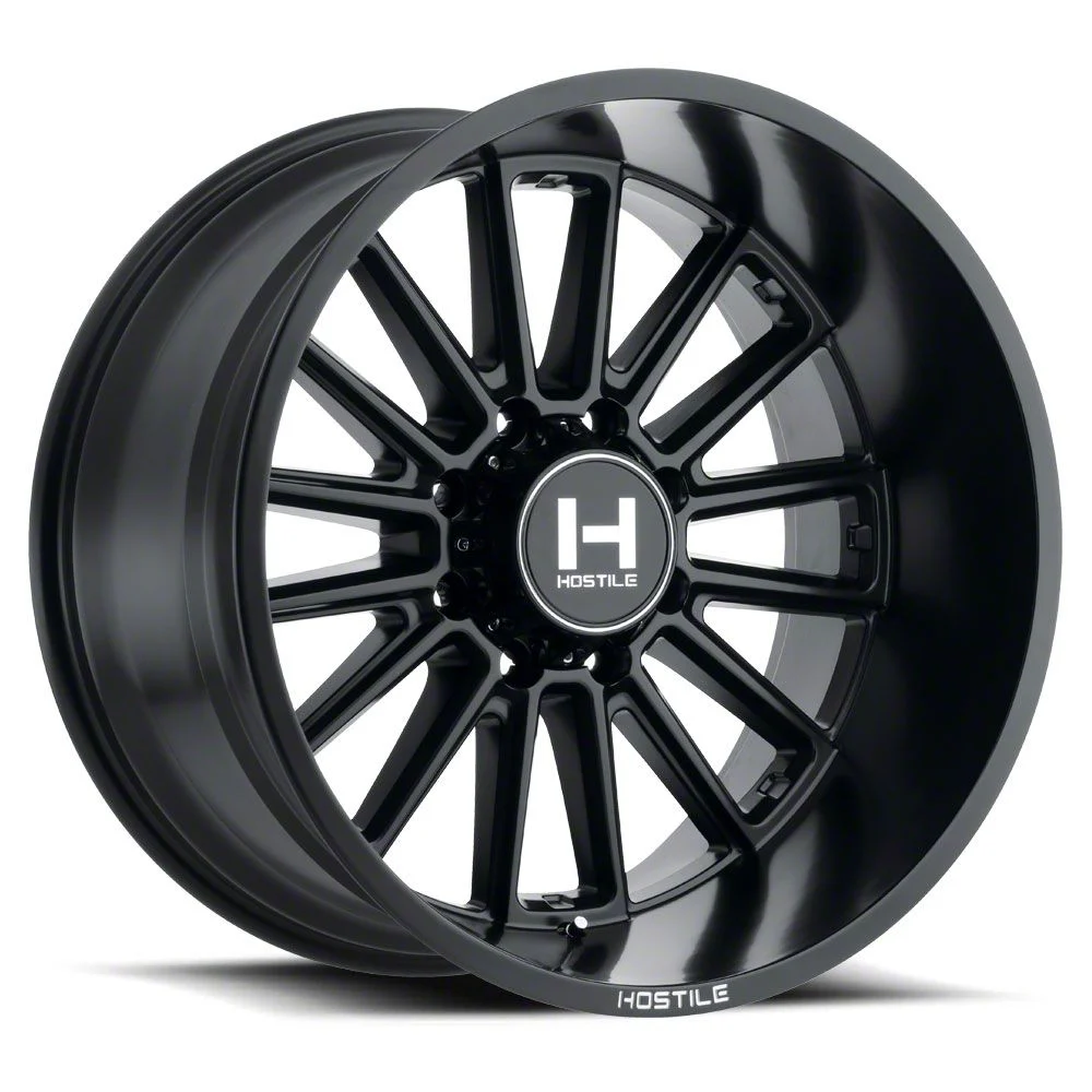 Hostile Predator Asphalt 8-Lug Wheel; 20x12; -44mm Offset (07-10 Sierra 3500 HD SRW)