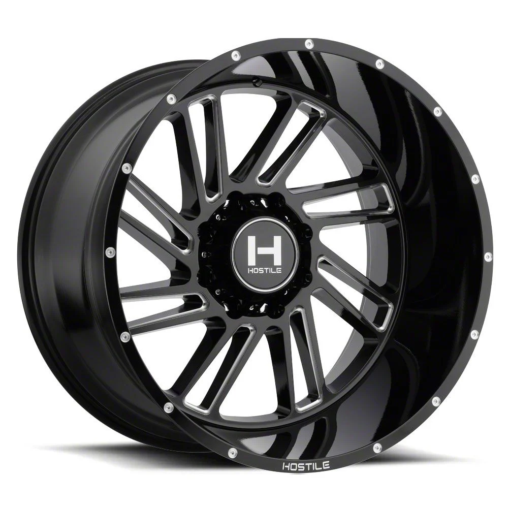 Hostile Stryker Blade Cut 8-Lug Wheel; 20x9; 0mm Offset (07-10 Sierra 3500 HD SRW)