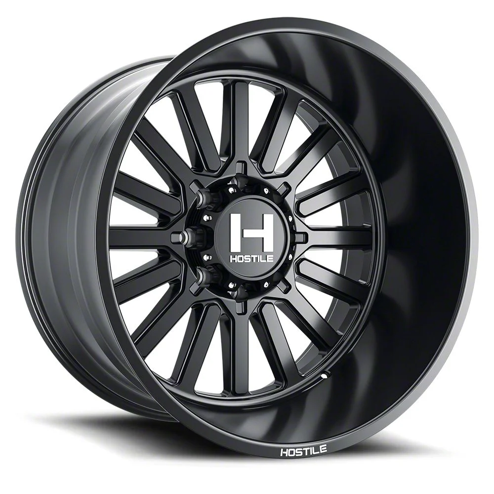 Hostile Titan Asphalt 8-Lug Wheel; 20x10; -19mm Offset (20-26 Sierra 3500 HD SRW)