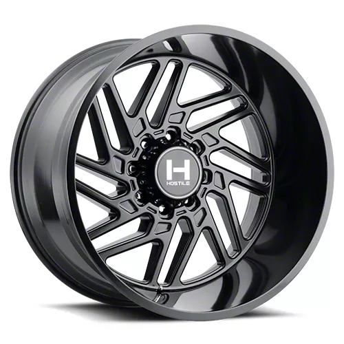 Hostile Jigsaw Asphalt 8-Lug Wheel; 20x12; -44mm Offset (07-10 Silverado 3500 HD SRW)