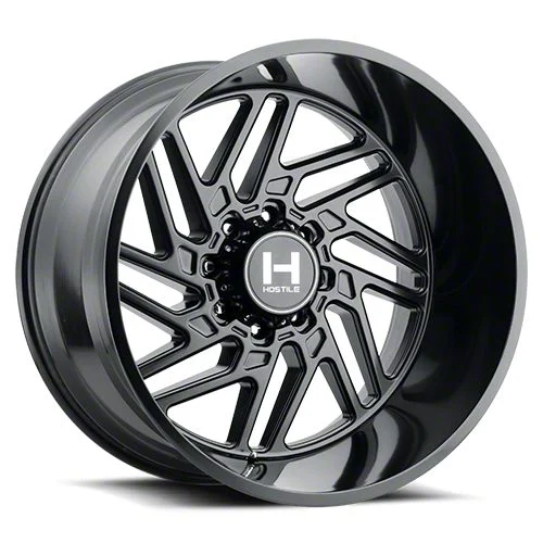 Hostile Jigsaw Asphalt 8-Lug Wheel; 20x9; 0mm Offset (07-10 Silverado 3500 HD SRW)