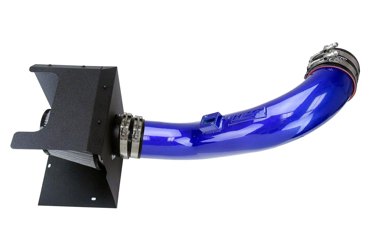 Performance Cold Air Intake; Blue (17-19 6.6L Duramax Sierra 2500 HD)
