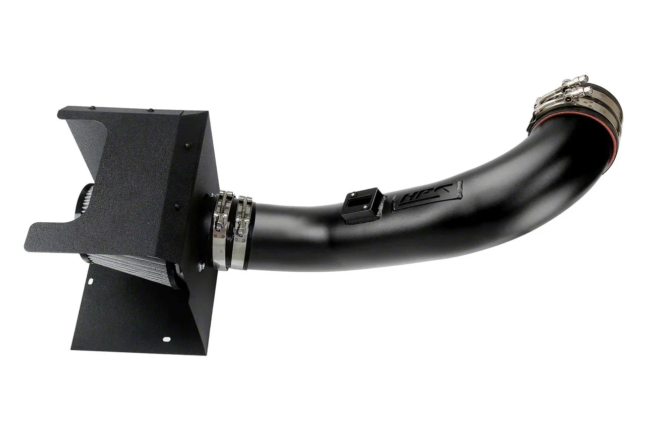 Performance Cold Air Intake; Wrinkle Black (17-19 6.6L Duramax Sierra 2500 HD)