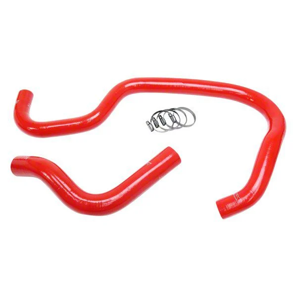 Silicone Radiator Coolant Hose Kit; Red (07-14 6.0L Silverado 2500 HD)