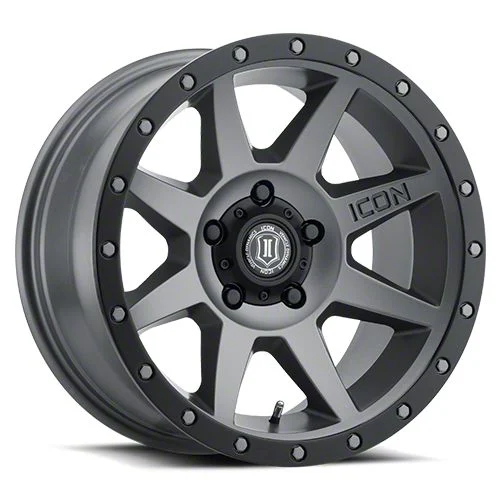 ICON Alloys Rebound Titanium 5-Lug Wheel; 17x8.5; 0mm Offset (02-08 RAM 1500, Excluding Mega Cab)