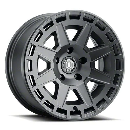 ICON Alloys Compass Satin Black 6-Lug Wheel; 17x8.5; 0mm Offset (07-14 Tahoe)