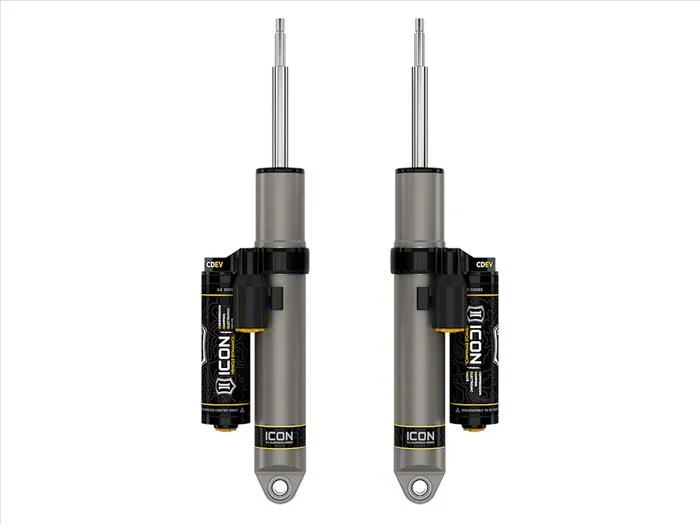 ICON Vehicle Dynamics Standard V.S. 2.5 Series Rear Piggyback Shocks with CDEV for 2-Inch Lift (14-26 4WD RAM 2500 w/o Air Ride)