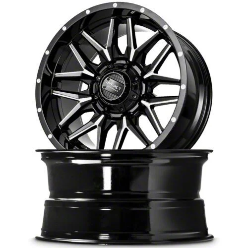 Impact Wheels 819 Gloss Black Milled 6-Lug Wheel; 20x10; -12mm Offset (07-14 Tahoe)