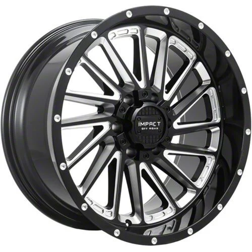 Impact Wheels 903 Gloss Black Milled 6-Lug Wheel; 20x10; -12mm Offset (15-20 Yukon)