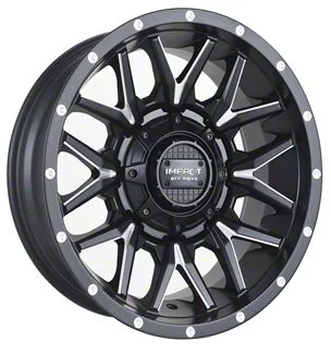 Impact Wheels 819 Matte Black Milled 6-Lug Wheel; 17x9; -12mm Offset (07-14 Yukon)