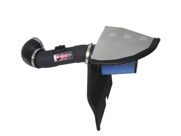 2010-2011 Chevy Camaro V6 PowerFlow Cold Air Intake System - Wrinkle Black w/Enclosed Air Box | Injen - PF7011WB