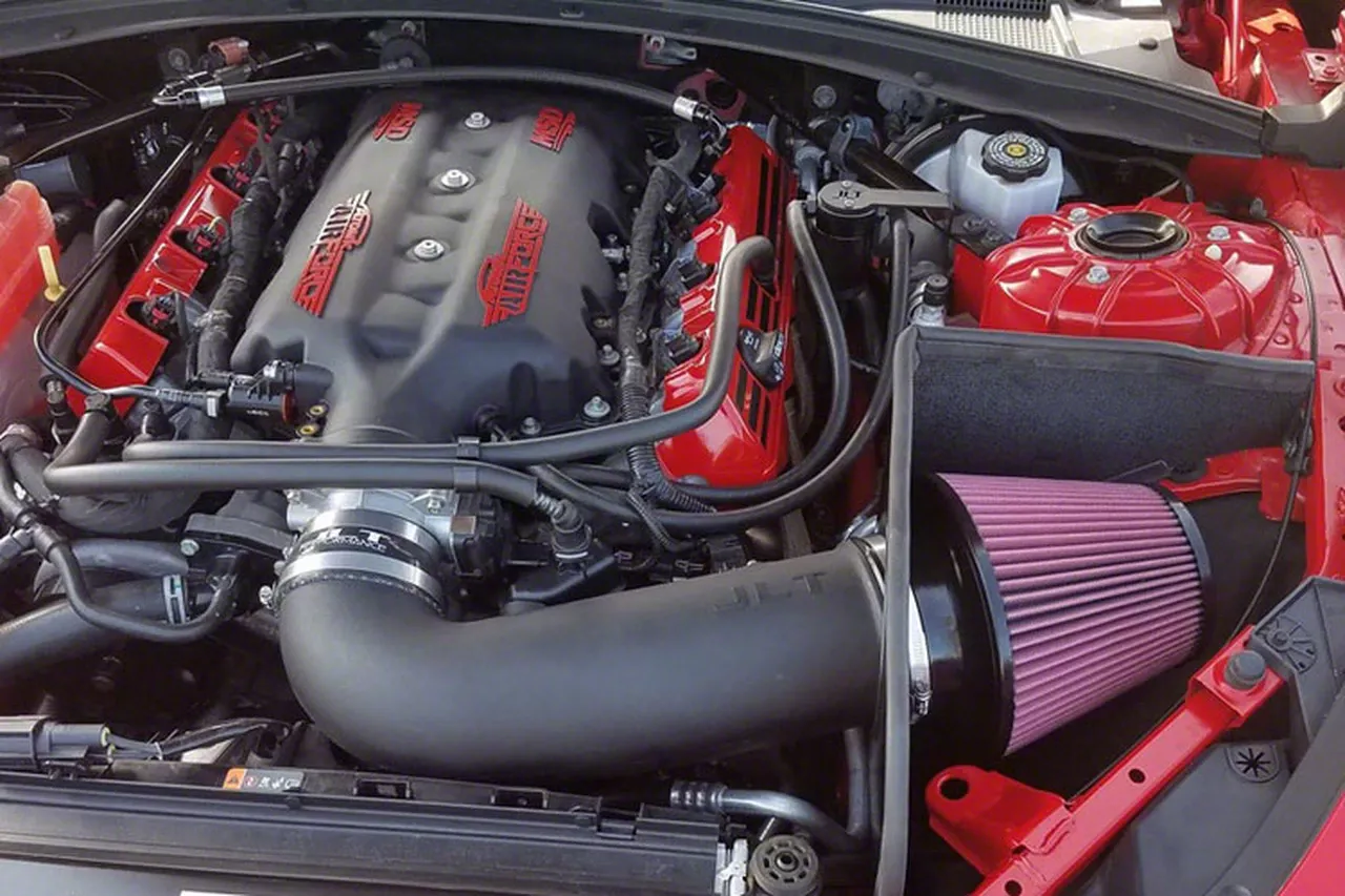 JLT Cold Air Intake with Red Oiled Filter (16-24 Camaro LT1, SS)