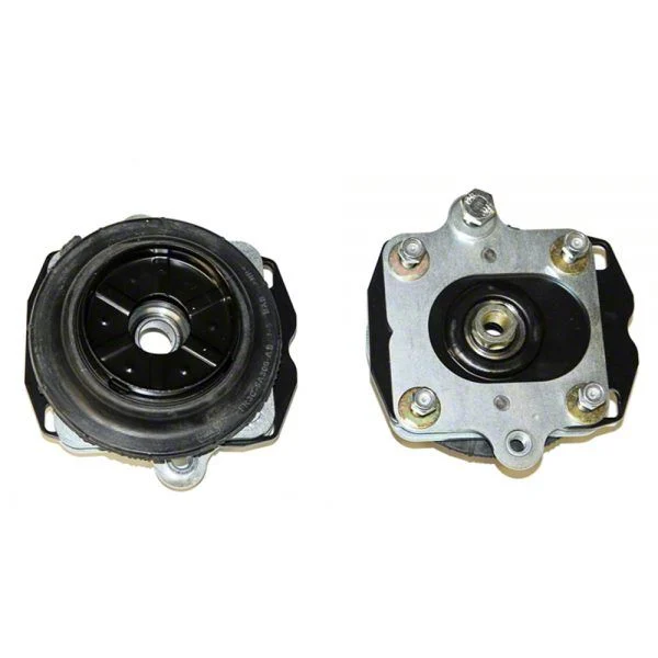 J&M Independently Adjustable Caster Camber Plates; Red (05-10 Mustang; 07-14 Mustang GT500)