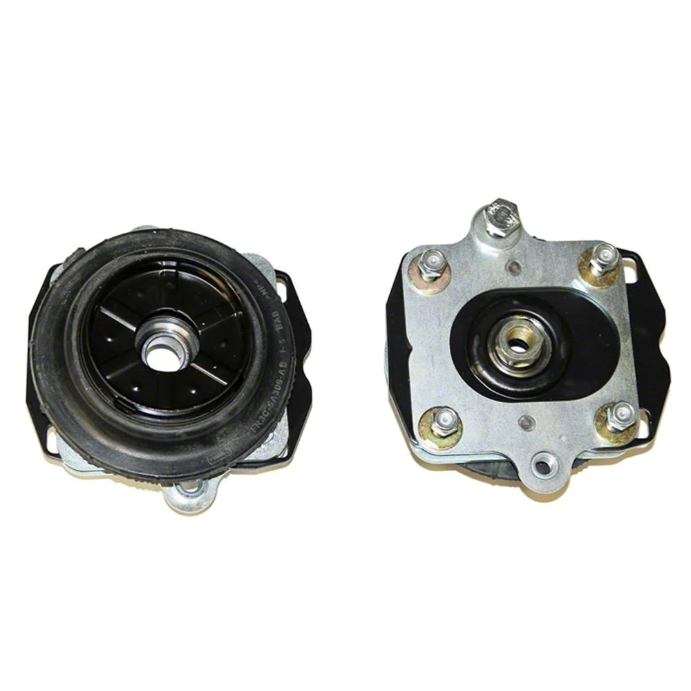 J&M Independently Adjustable Caster Camber Plates; Red (11-14 Mustang, Excluding GT500)