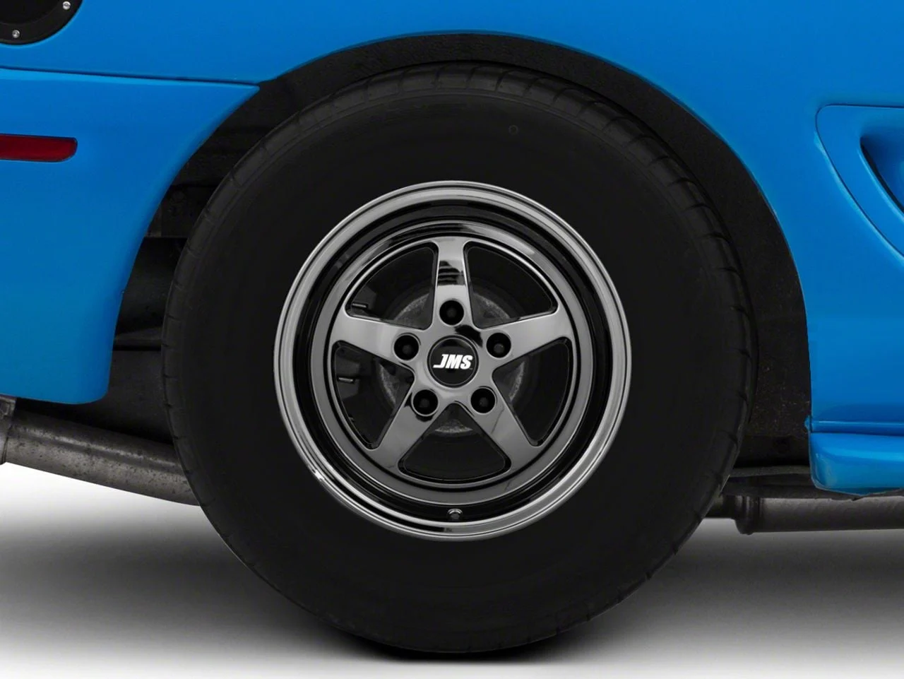 JMS Avenger Series Black Chrome Wheel; Front Only; 17x4.5; -24.75mm Offset (06-10 RWD Charger)