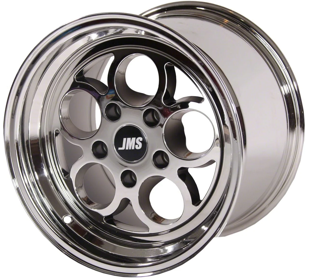 JMS Savage Series White Chrome Wheel; Rear Only; 17x10; 44mm Offset (05-09 Mustang)
