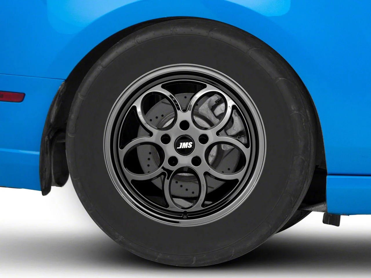 JMS Savage Series Black Chrome Wheel; Rear Only; 17x10; 44mm Offset (10-14 Mustang)