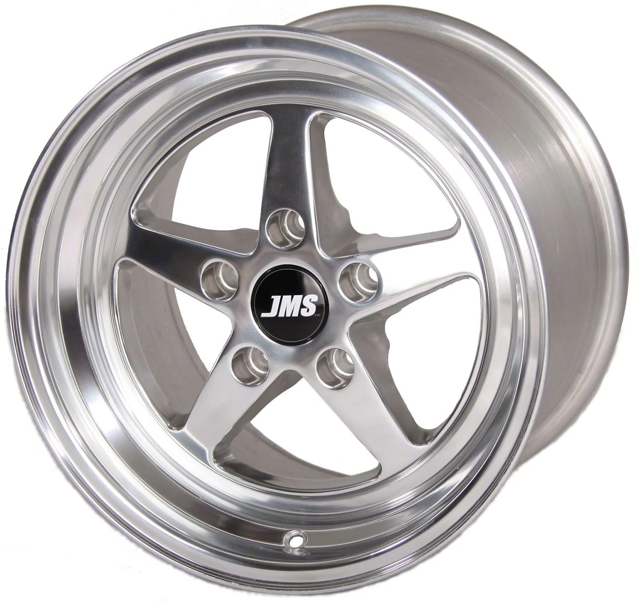 JMS Avenger Series Polished Wheel; Rear Only; 17x10; 20mm Offset (11-23 RWD Charger)