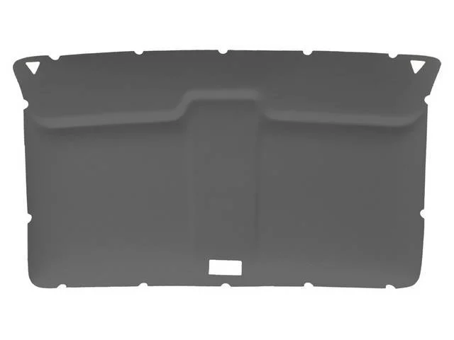 HEADLINER ASSEMBLY, Medium Dark Gray Cloth, assembly includes original style headliner board in ABS-plastic (board features cutouts for sunvisor supports and dome light), plus medium dark gray cloth, the cloth covers the sunvisor supports and dome light c