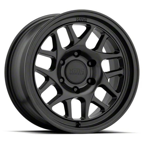 KMC Bully Ol Satin Black 6-Lug Wheel; 17x8.5; 0mm Offset (07-14 Tahoe)