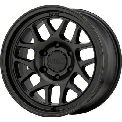 KMC Bully Ol Satin Black 6-Lug Wheel; 17x8.5; 18mm Offset (07-14 Tahoe)
