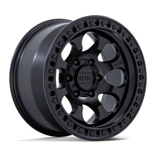 KMC Riot SBL Satin Black 6-Lug Wheel; 18x9; 18mm Offset (07-14 Yukon)