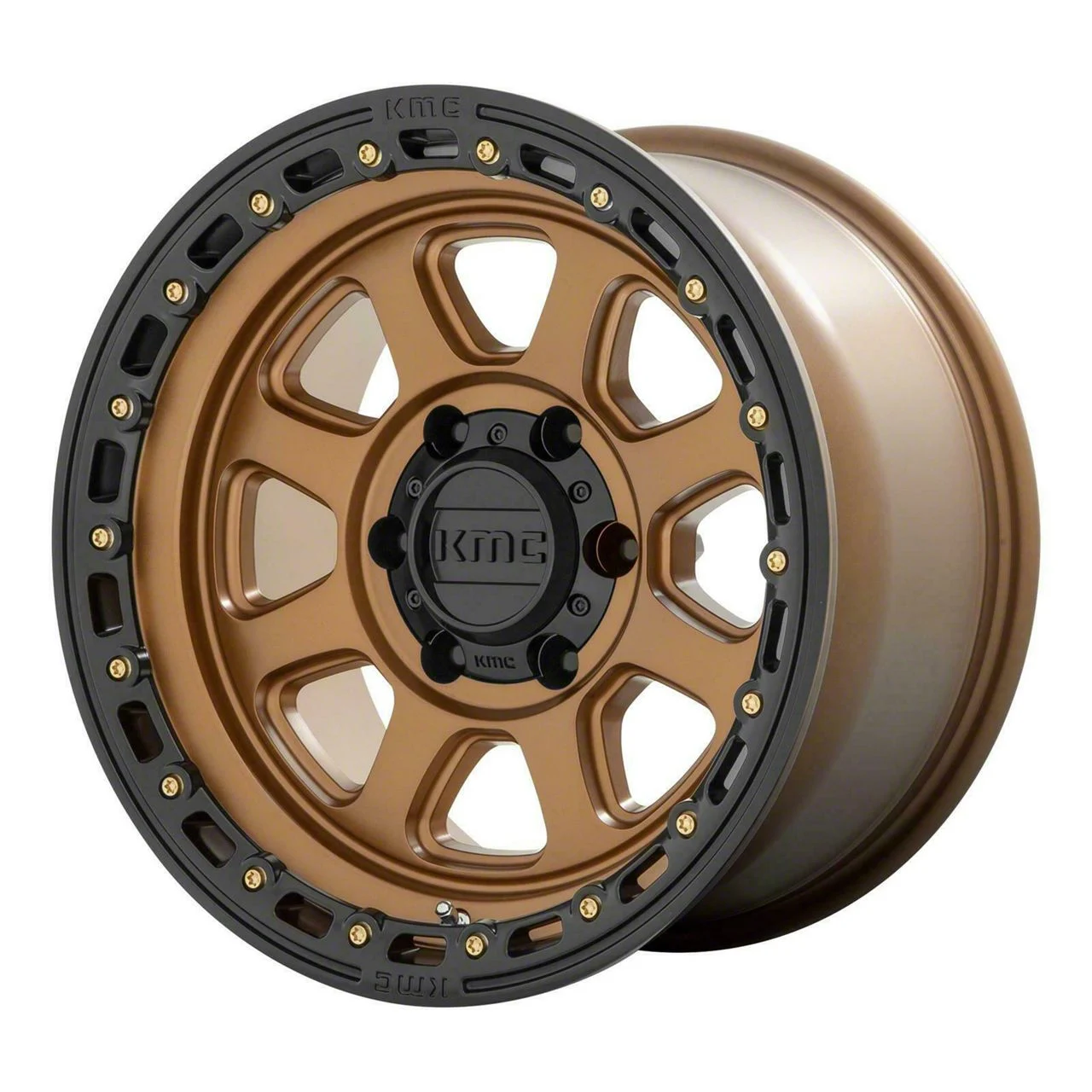KMC Chase Matte Bronze with Black Lip 8-Lug Wheel; 20x9; 0mm Offset (11-16 F-350 Super Duty SRW)