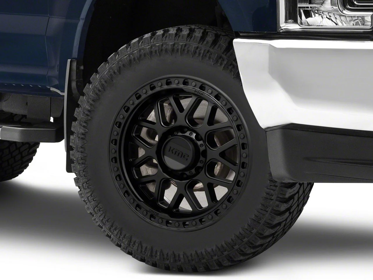 KMC GRS Satin Black 8-Lug Wheel; 20x9; 18mm Offset (17-22 F-350 Super Duty SRW)