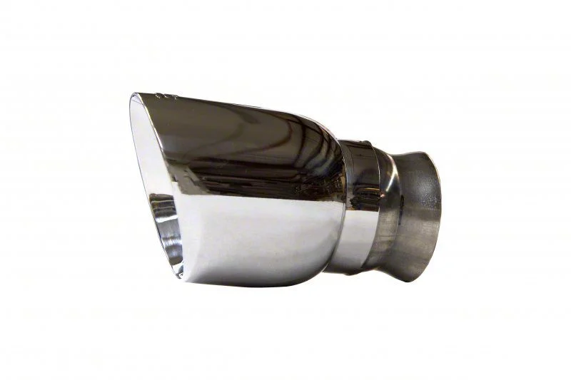 Kooks Angled Cut Rolled End Round Exhaust Tip; 2.75-Inch; Polished (15-23 6.4L HEMI Charger)