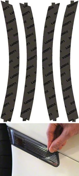 Lamin-X Side Marker Light Tint Covers; Gunsmoke (14-19 Corvette C7)
