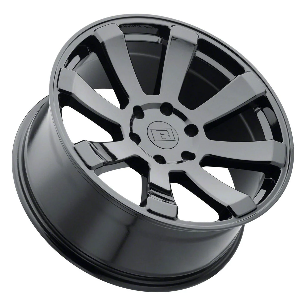 Level 8 Wheels Enforcer Gloss Black 5-Lug Wheel; 17x8.5; -6mm Offset (02-08 RAM 1500, Excluding Mega Cab)