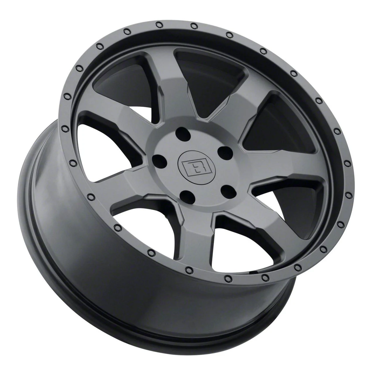 Level 8 Wheels Slam Matte Black 5-Lug Wheel; 17x8.5; -6mm Offset (02-08 RAM 1500, Excluding Mega Cab)