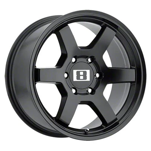 Level 8 Wheels MK6 Matte Black 6-Lug Wheel; 17x8; 0mm Offset (07-14 Tahoe)