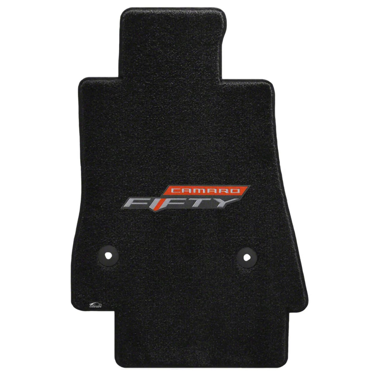Lloyd Ultimat Front Floor Mats with 50th Anniversary Logo; Black (16-24 Camaro)